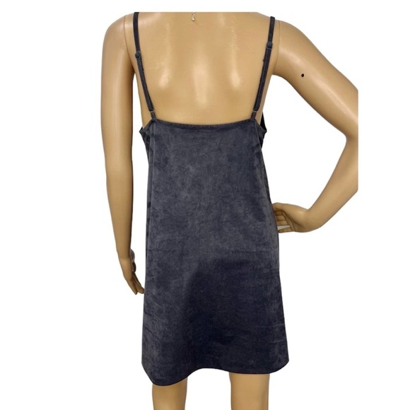 Aritzia Wilfred Free Viviene  Slip Spaghetti Strap Gray Microfiber Dress Medium - Picture 5 of 9